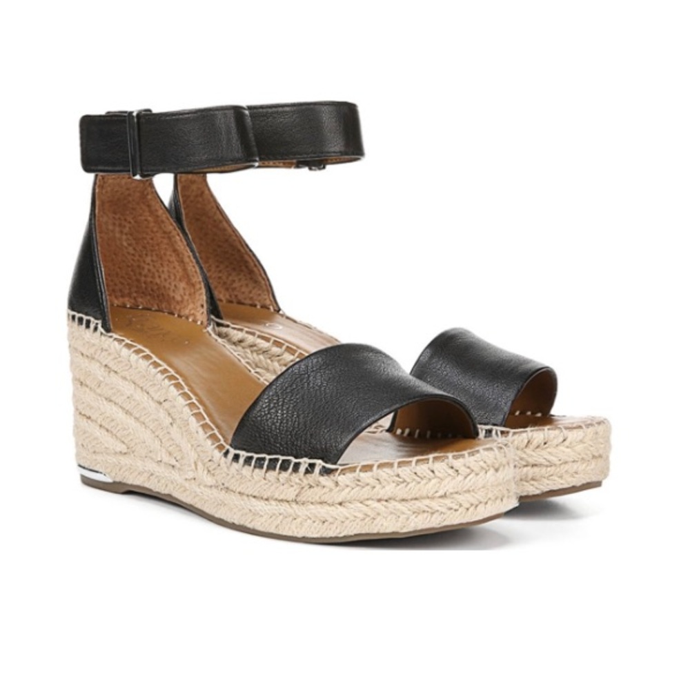 8.5 Franco Sarto Clemens Espadrille Wedge Sandal **like new**